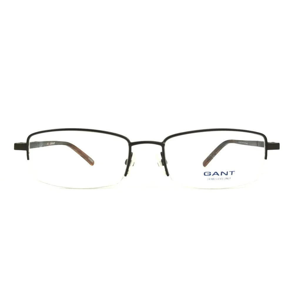 Gant Eyeglasses Frames G HEIGHTS BRN Brown Tortoise Rectangle Half Rim 54-18-140